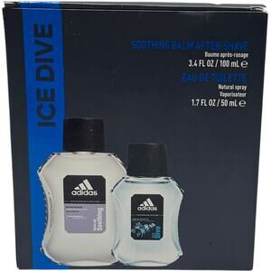 Adidas Soothing Balm After-Shave 3.4 fl oz Eau de Toilette 1.7 fl oz Ice Dive